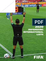 2020 Fifa List of International Match Officials PDF