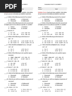 Summative Test # 1.1