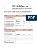 Classroom and Group Action Plan