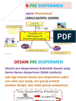 Desain Pre Eksperimen