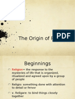 The Origin of Religion PPT