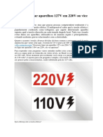 É Possível Ligar Aparelhos 127V em 220V Ou Vice Versa