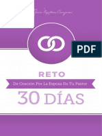 Reto de 30 Dias de Oracion Por La Esposa de Tu Pastor