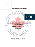 Ciencias Sociales y Formación Ciudadana I