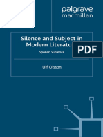 Olsson, Ulf. Silence and Subject in Modern Literature