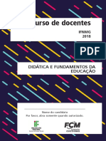 Didática e Fundamentos Da Educação