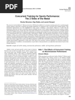 Concurrent Training For Sports Performance - The 2 Sides of The Medal