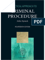 A Practical Approach to Criminal Procedure 现货 - John Sprack PDF