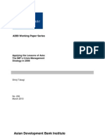 ADBI Working Paper Series: Asian Development Bank Institute