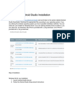 Process of Android Studio Install