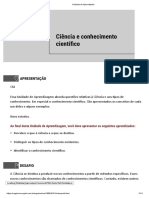 1 - Ciência e Conhecimento Cientifico