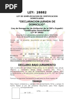 Declaracion Jurada Domicilio