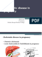 Cholestatic Disease in Pregnancy