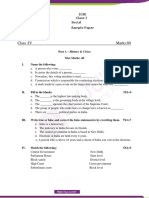 ICSE Class 4 Social Sample Paper