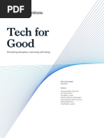 Tech For Good - Smoothing Disruption, Improving Well-Being