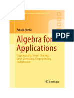 Algebra For Applications - Cryptography, Secret Sharing, Error-Correcting, Fingerprinting, Compression PDF