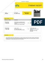 Cebu Pacific - Print Itinerary