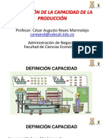 Planeación Capacidad Producción