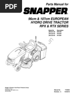 Snapper RPX200 Parts List