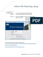 How To Perform MS Patching Using HPSA