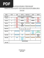 Horario de Clases Pedro Bouguer 2019