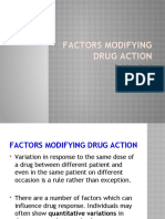 7.factors Modifying Drug Action