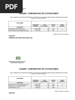 Cuadro Comparativo de Cotizaciones Pro F