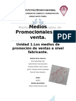 UNIDAD 1 Medios Promocionales