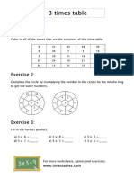 3 Times Table Worksheets ws1