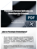 Psicología Jurídica Forense Aplicada 