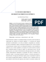 Conceito Historico de Desenvolvimento Econômico - Luiz Carlos Bresser-Pereira