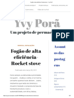 Fogão de Alta Eficiência - Rocket Stove - Yvy Porã PDF