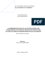 A Comprehensive Study of Accounting System and Consolidated Accounting in Vietnam Focusing On The Factor Analysis of Consolidated Financial Statements