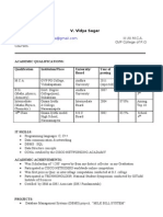 Resume To Tata Consultancy Services