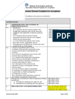 EASA Operations Manual Template For Aeroplanes-Rev.6