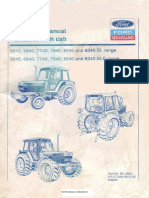 FORD 5640 - 8340 Operators Manual With Cab PDF