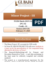 Minor Project PGDM Term 3