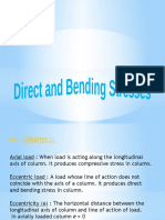 Direct and Bending Stress