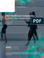 AWS Healthcare Competency Consulting Partner Validation Checklist