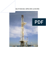 K-100 Workover Rig Specifications