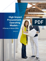 High Impact Procurement Operating Models