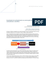 Texto 1 - A Produção Do Conhecimento Na Construção Do Saber Sociocultural e Científico (Córdula Nascimento, 2018)