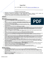 Dice Resume CV Tapan Patel PDF