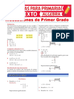 Inecuaciones de Primer Grado para Sexto de Primaria