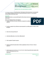 Cellcycle Worksheet PDF