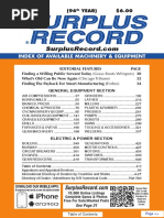 APRIL 2020 Surplus Record Machinery & Equipment Directory