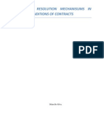 Dispute Resolution Mechanisums in Fidic Conditions of Contracts