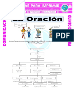 Ficha Que Es La Oracion para Quinto de Primaria