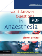 @anesthesia - Books Short Answer Questions in Anaesthesia PDF