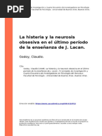 Godoy, Claudio (2008) - La Histeria y La Neurosis Obsesiva en El Ultimo Periodo de La Ensenanza de J. Lacan